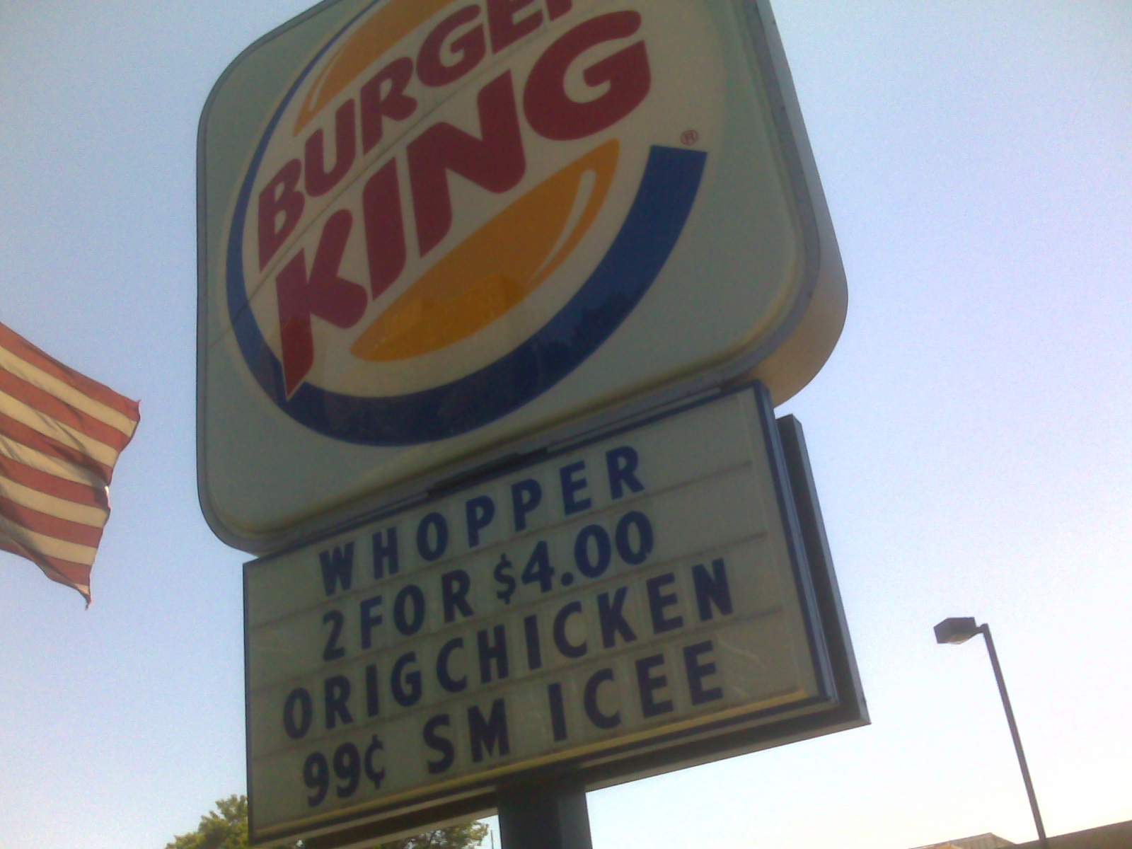 Two whoppers $4